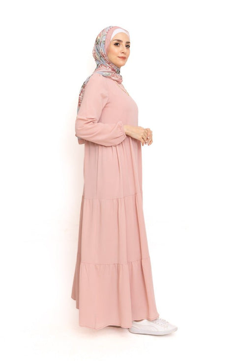 Tan Basic Dress - Khotwh